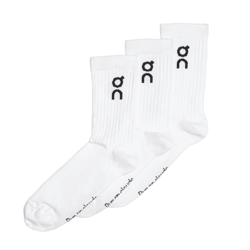 399.01718 logo sock 3 pack fw23 white u t