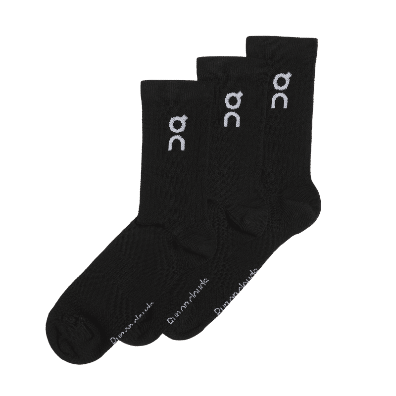 399.01719 logo sock 3 pack fw23 black u t