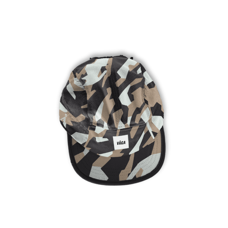 VA8AGA Ltd Print Cap Black Taupe MistBlue