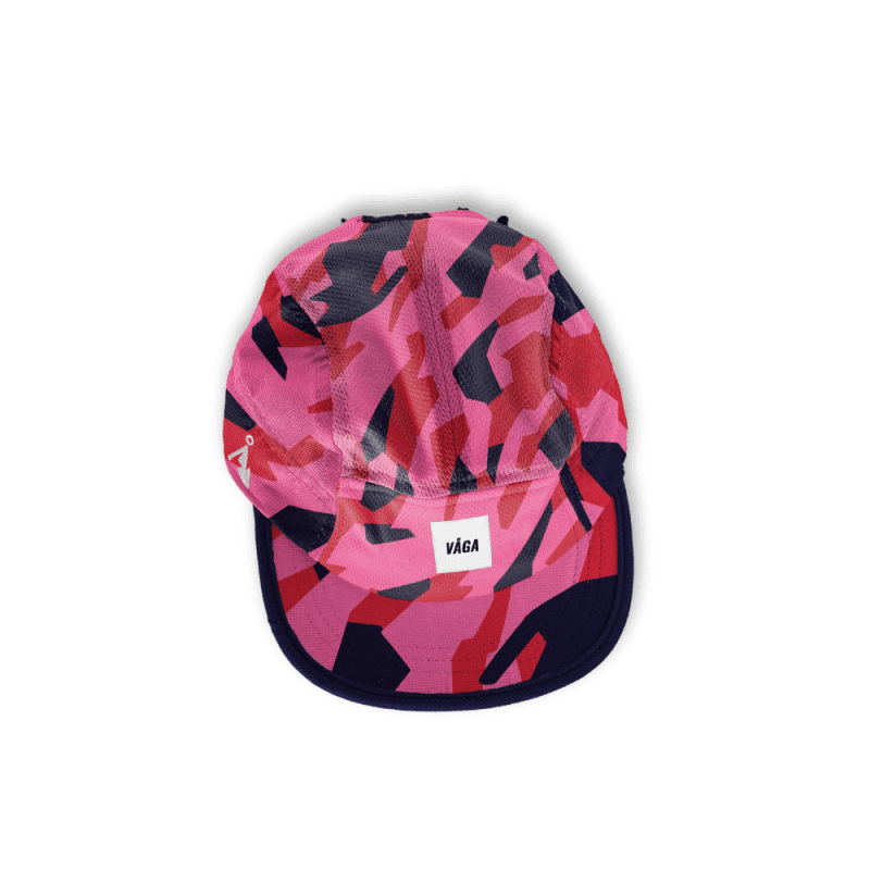 VA8AGA Ltd Print Cap FlameRed PosterPink Navy